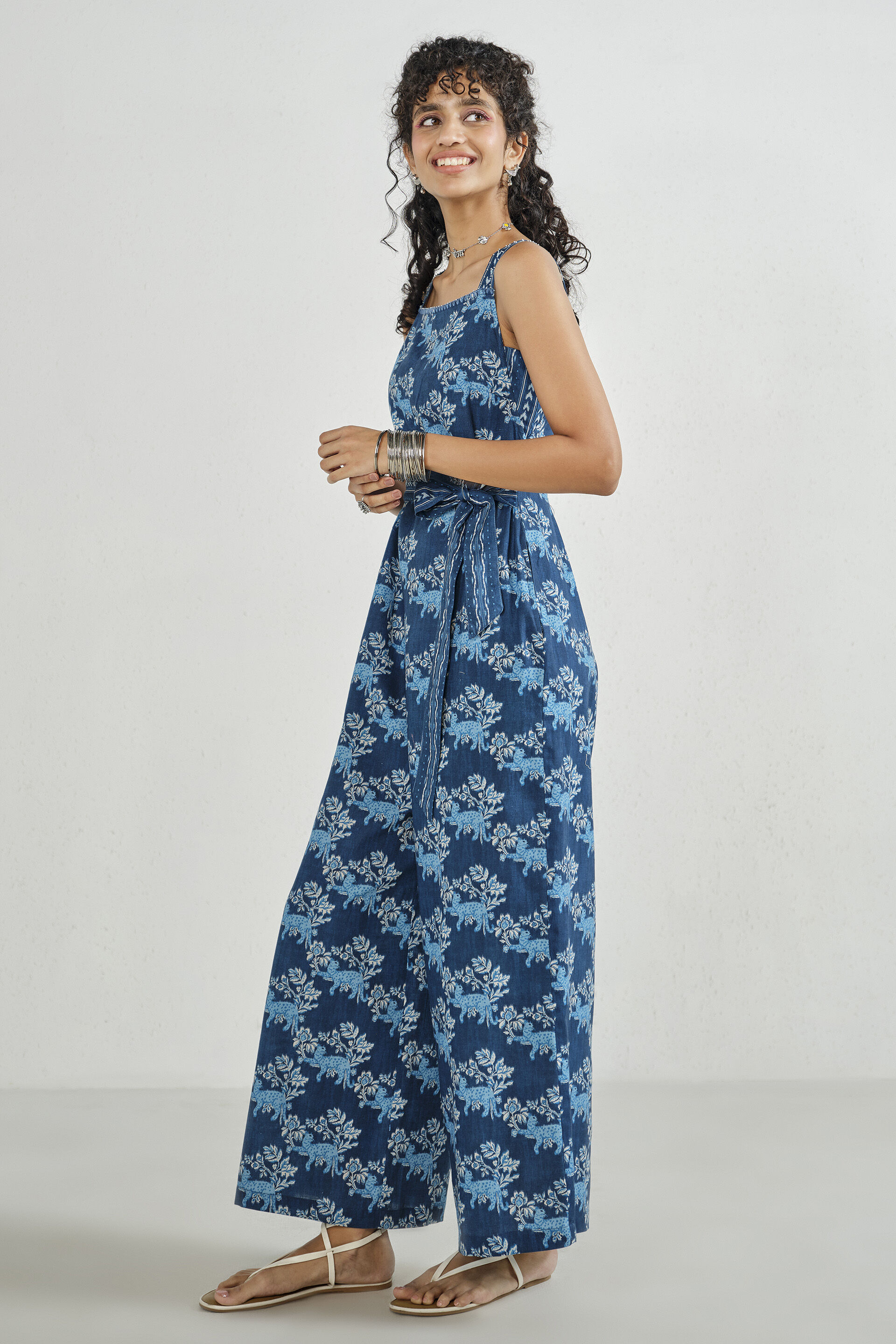 Yana Indigo Jumpsuit, Indigo, image 3